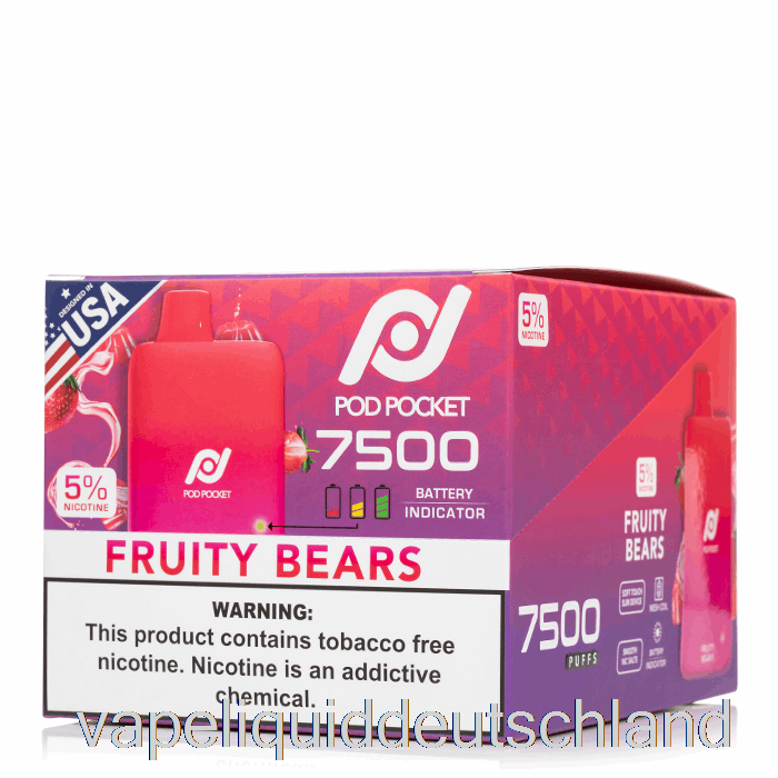 [10er-Pack] Pod Pocket 7500 Einweg-Vape-Flüssigkeit